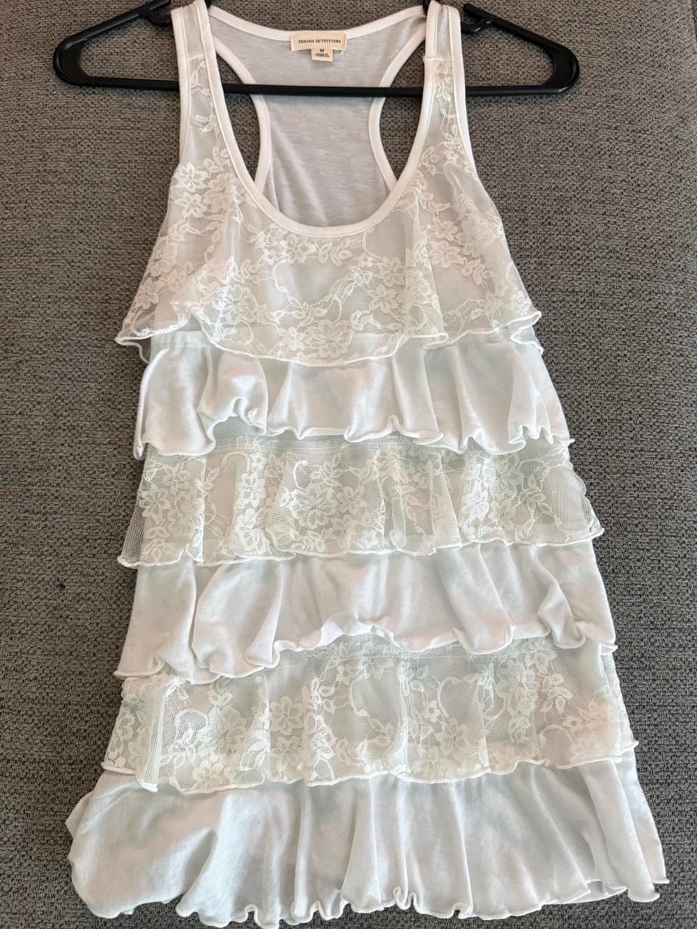 Zenana Outfitters White Racerback Tank
